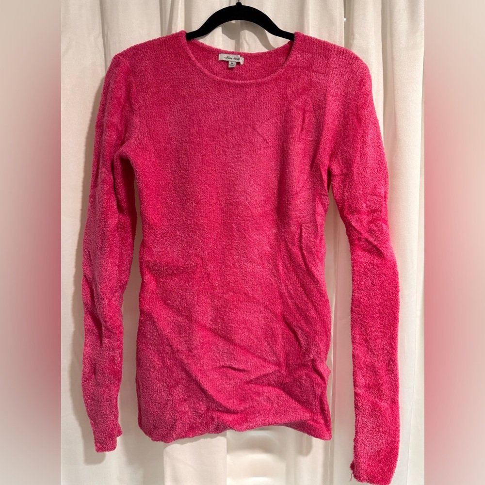 Woman’s Pink Fuzzy Sweater - Size M